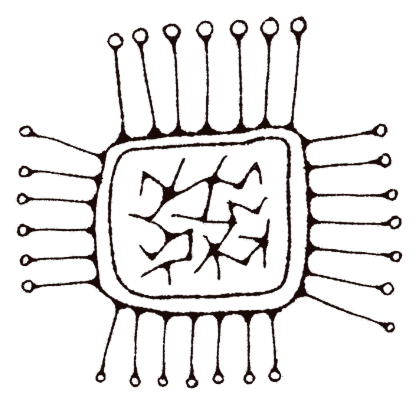 Chip frame mark